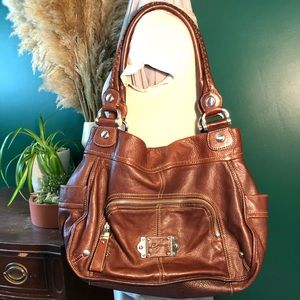 Supple Leather B. Makowsky Shoulder Bag